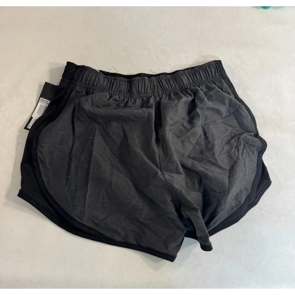 Nike Womens Tempo Dri-FIT Running Shorts Size XS Black Heather/Wolf Grey NWT